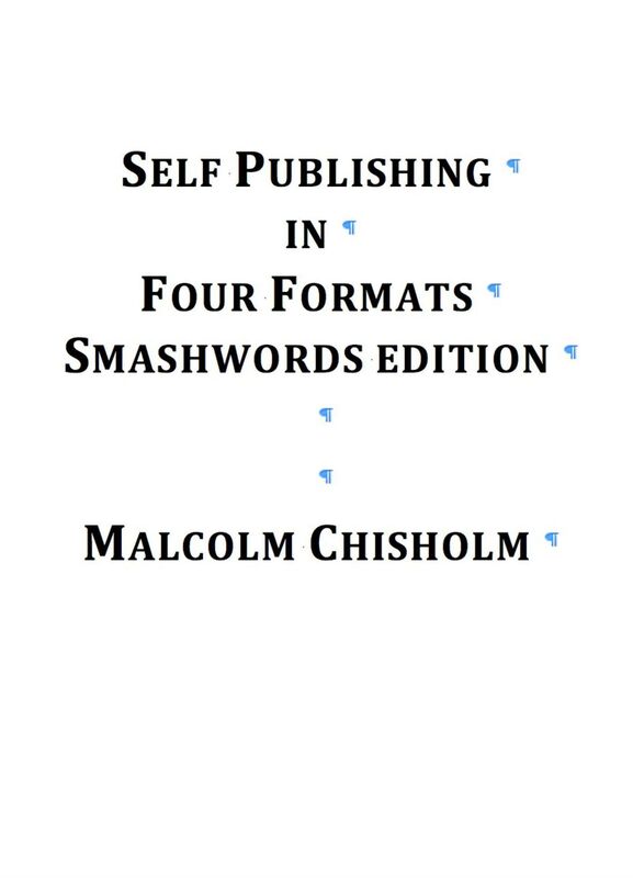 Self Publishing in Four Formats