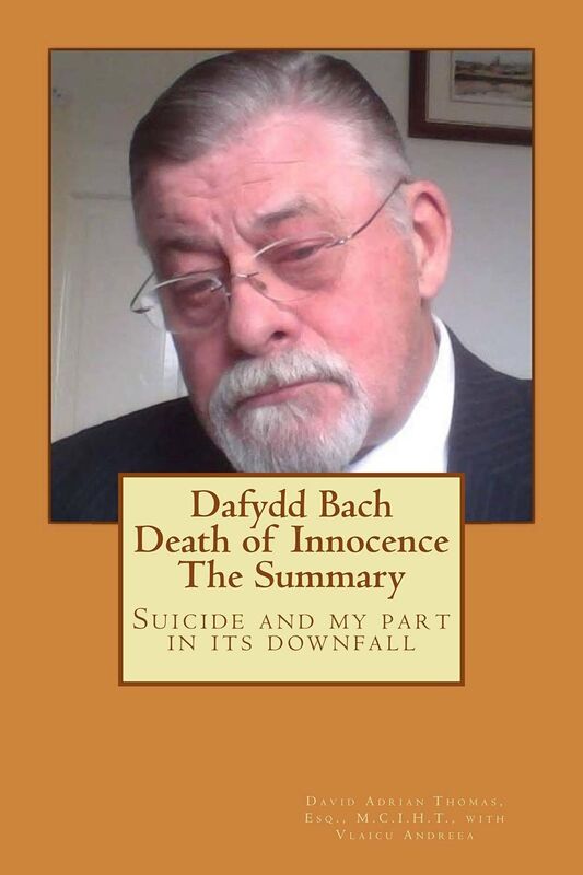 Dafydd Bach: Death of Innocence: The Summary: Suicide and my part in its downfall