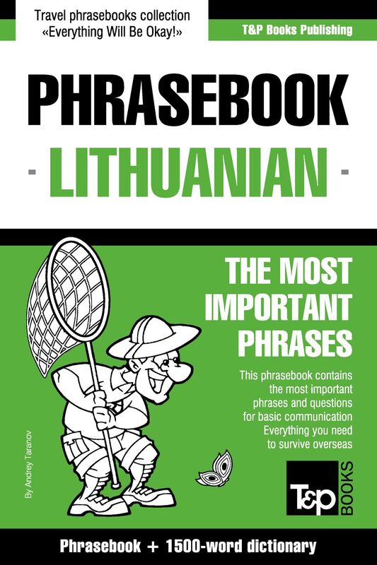 English-Lithuanian phrasebook and 1500-word dictionary