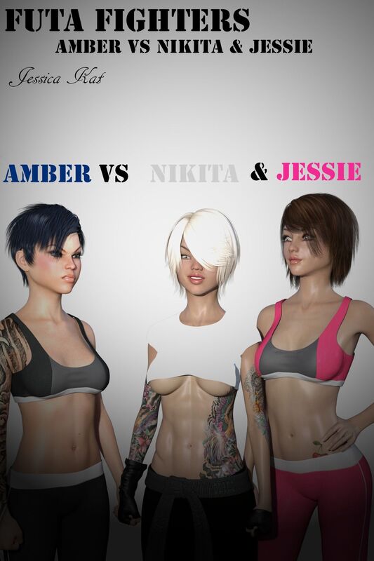Futa Fighters Amber VS Nikita & Jessie