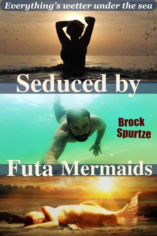 Seduced by Futa Mermaids: Everything is wetter under the sea (Futa-on-Male menage)