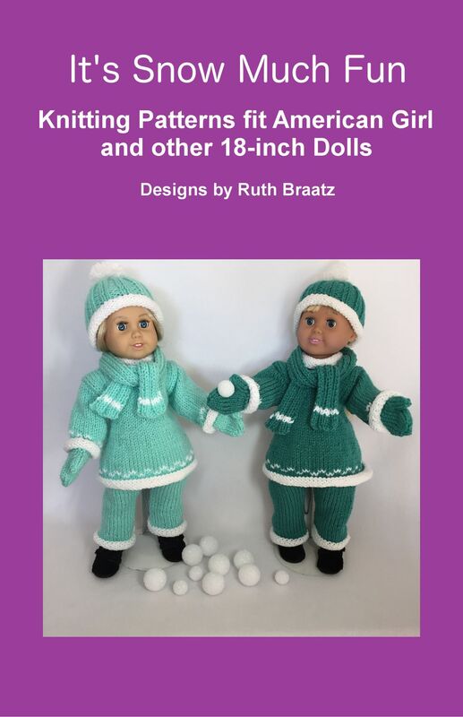 It's Snow Much Fun, Knitting Patterns fit American Girl and other 18-Inch Dolls