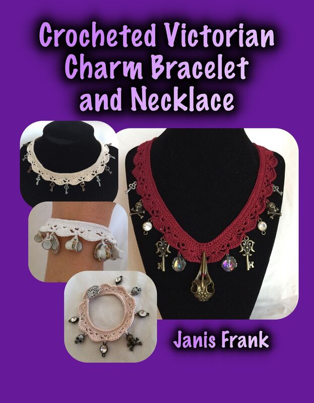 Crocheted Victorian Charm Bracelet and Necklace