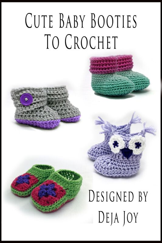 Cute Baby Booties To Crochet