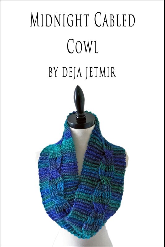 Midnight Cabled Cowl