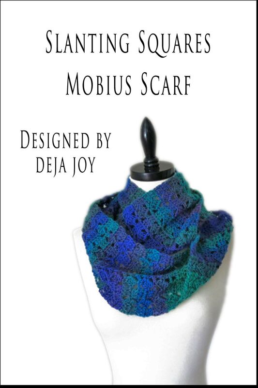 Slanting Squares Mobius Cowl