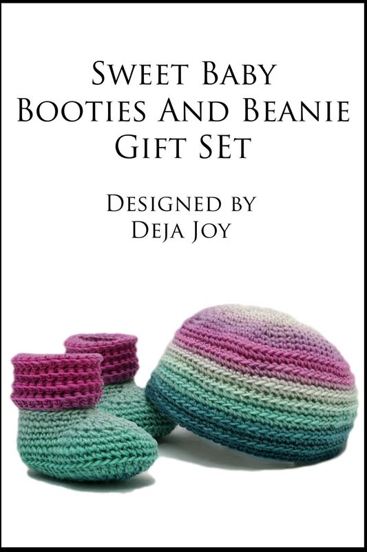 Sweet Baby Booties and Beanie Gift Set