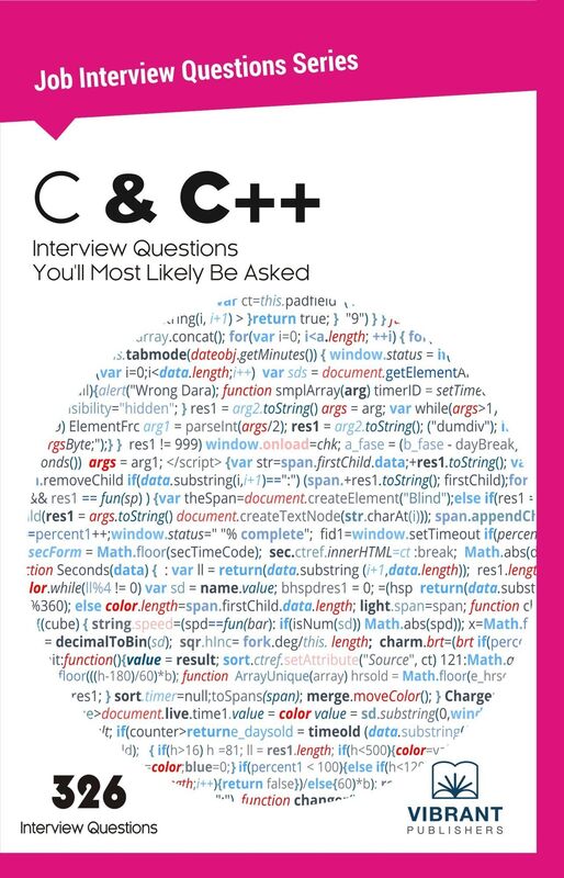 C & C++ Interview Questions You'll Most Likely Be Asked