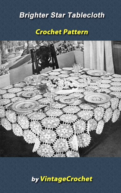 Brighter Star Tablecloth Crochet Pattern