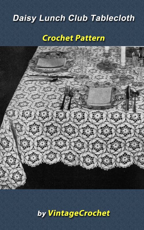 Daisy Lunch Club Tablecloth Crochet Pattern