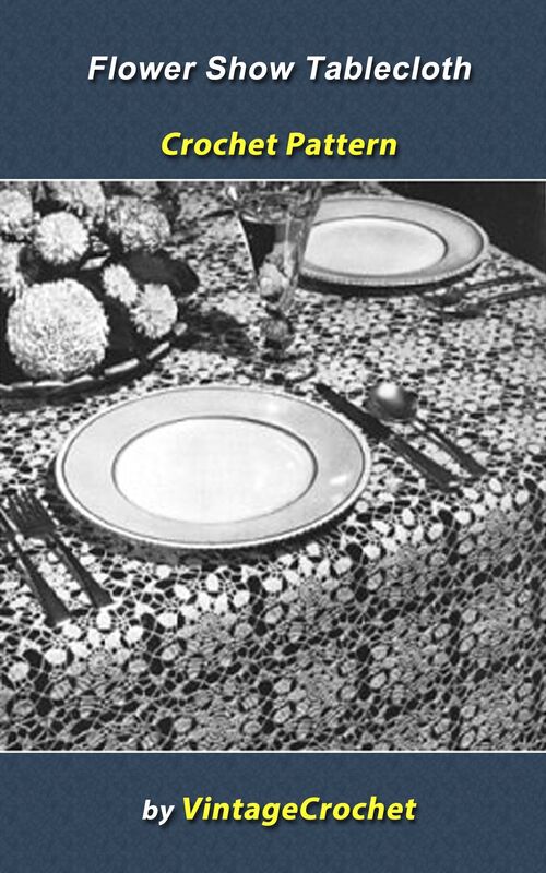 Flower Show Tablecloth Crochet Pattern