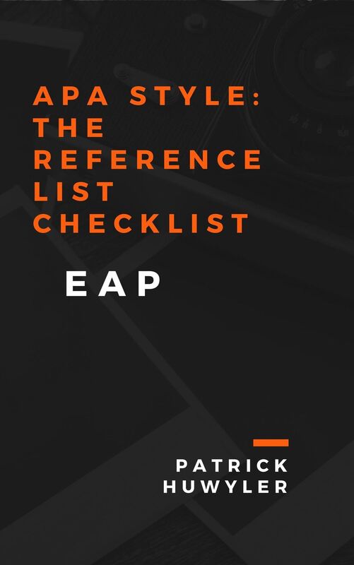 APA Style: The Reference List Checklist