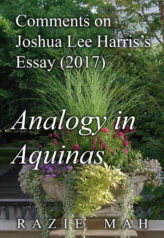 Comments on Joshua Lee Harris's Essay (2017) Analogy in Aquinas