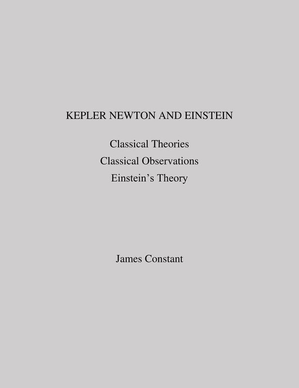 Kepler Newton and Einstein