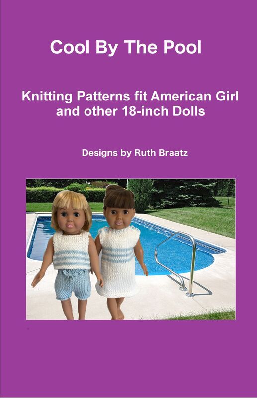 Cool By The Pool, Knitting Patterns fit American Girl and other 18-Inch Dolls