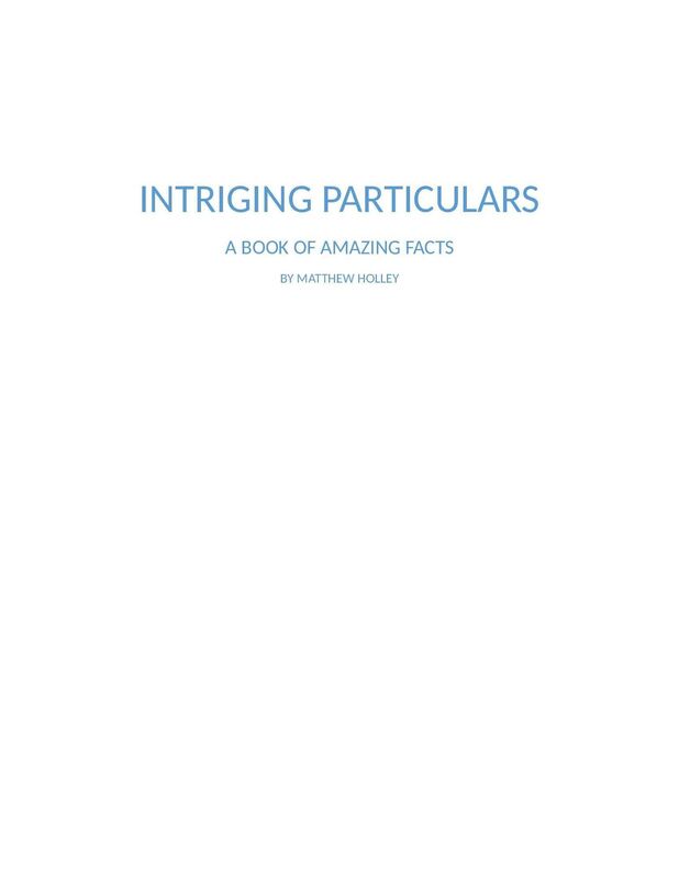 Intriguing Particulars