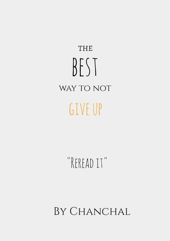 The Best Way To Not Give Up