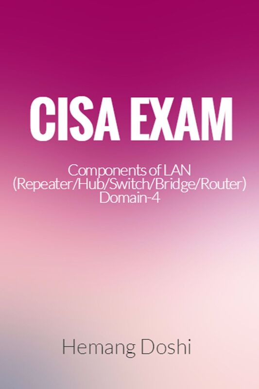 CISA Exam-Testing Concept-Components of LAN (Repeater/Hub/Switch/Bridge/Router) Domain-4