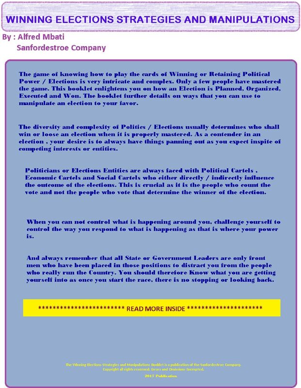 Winning Elections Strategies & Manipulations