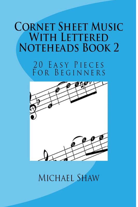 Cornet Sheet Music With Lettered Noteheads Book 2
