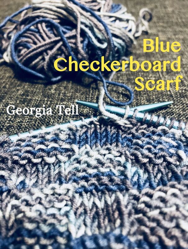 Blue Checkerboard Scarf