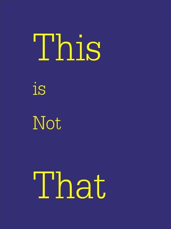 This is Not That