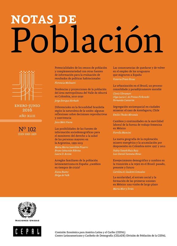 Notas de Poblacion Vol. 43 N 102