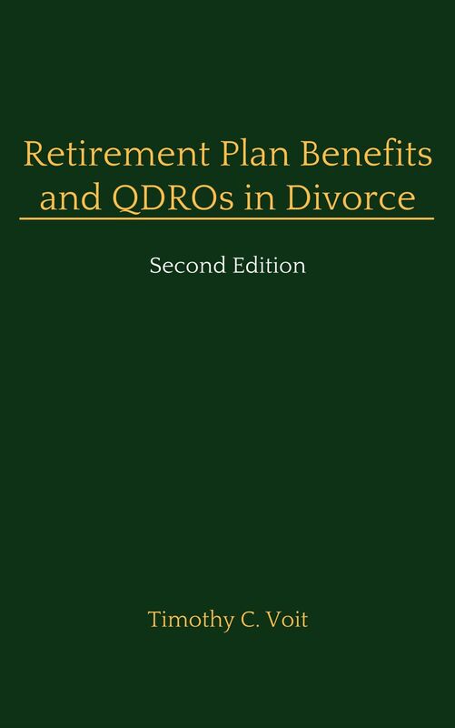 Retirement Plan Benefits and QDROs in Divorce