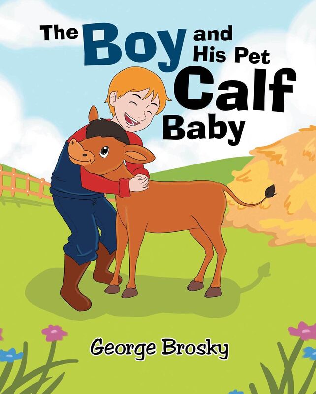 A Boy and His Pet Calf Baby