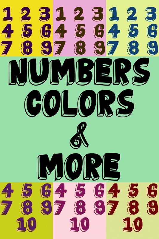 Numbers, Colors, & More