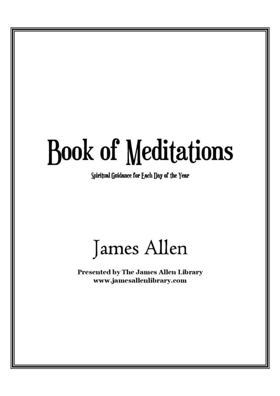 James Allen's Book of Meditations
