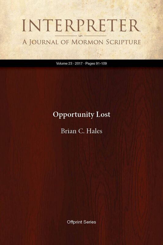 Opportunity Lost