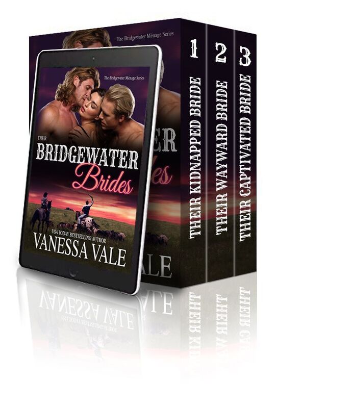 Their Bridgewater Brides, Books 1-3 (MFM Historical Cowboy Menage Romance)