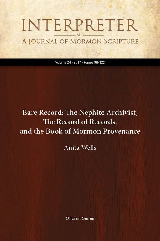 Bare Record: TheNephiteArchivist, The Record of Records, and the Book of Mormon Provenance