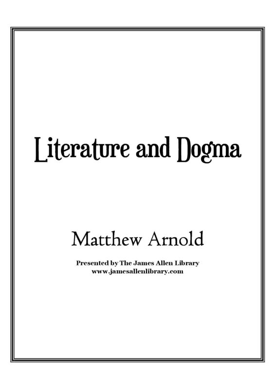 Literature and Dogma