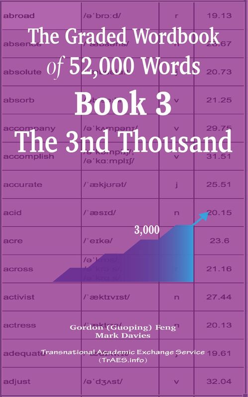 The Graded Wordbook of 52,000 Words Book 3: The 3nd Thousand