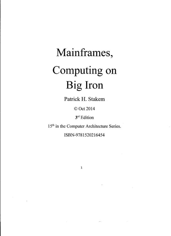 Mainframes, Computing on Big Iron