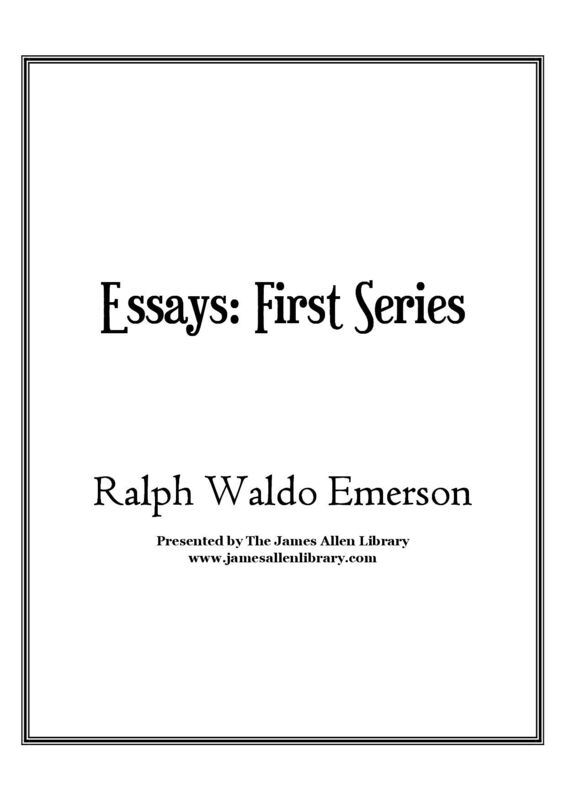 Ralph Waldo Emerson's First Series of Essays