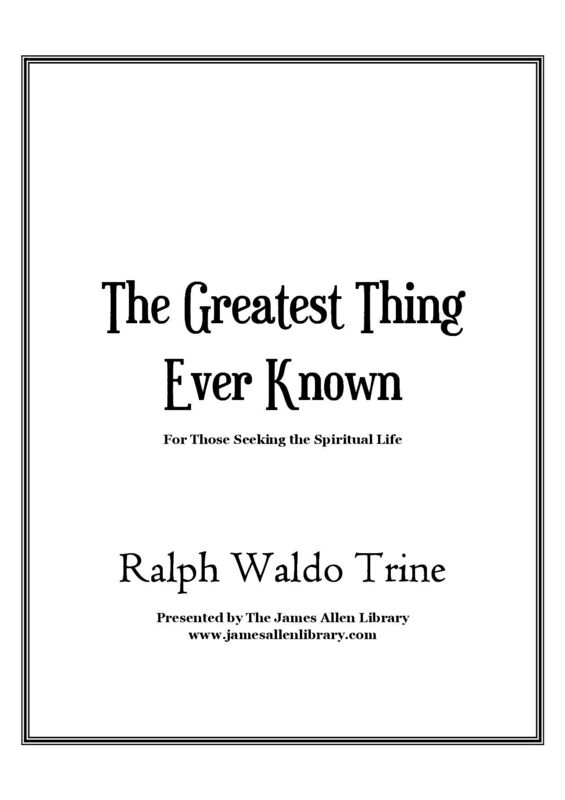 The Greatest Thing Ever Known