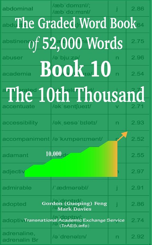 The Graded Wordbook of 52,000 Words Book 10: The 10th Thousand
