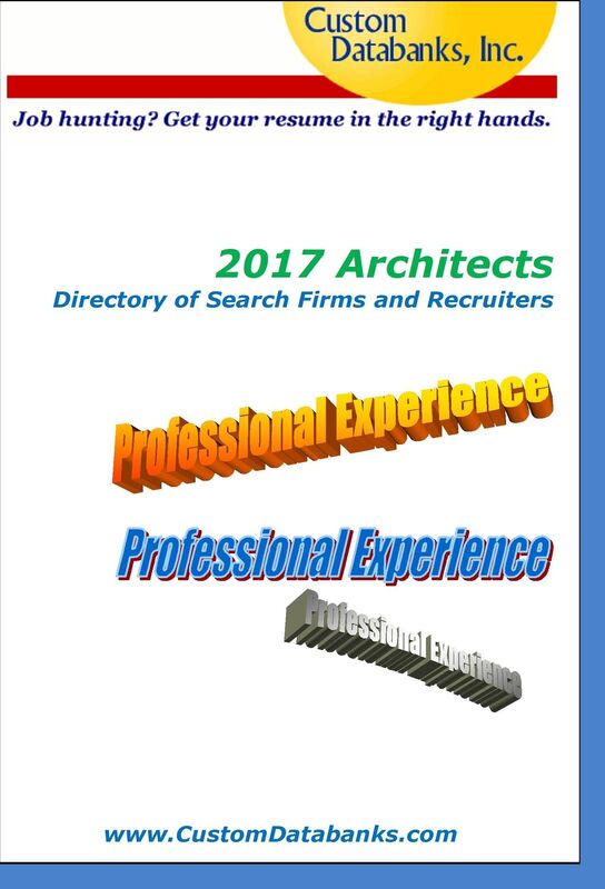 2017 Architects Directory of Search Firms and Recruiters