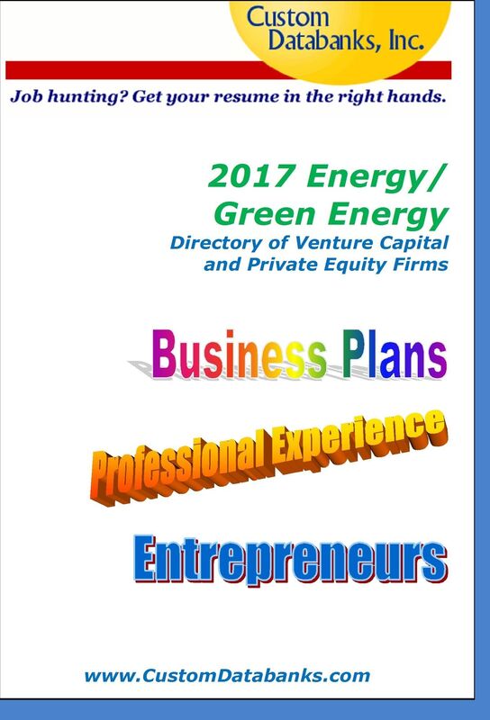 2017 Energy/Green Energy Directory of Venture Capital and Private Equity Firms