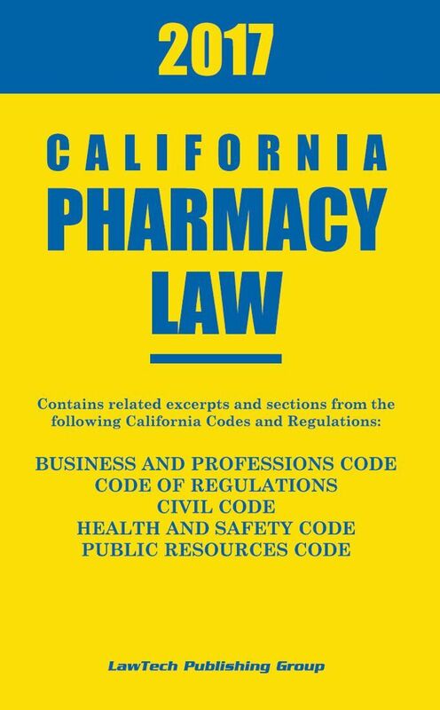 2017 California Pharmacy Law