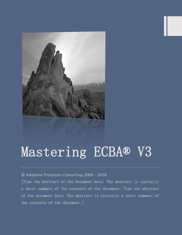 ECBA V3 Study Guide