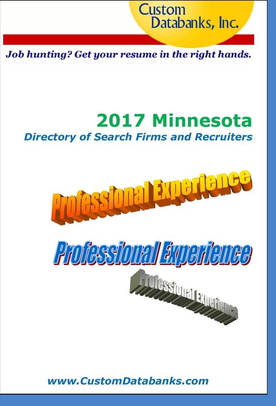 2017 Minnesota Directory of Search Firms and Recruiters
