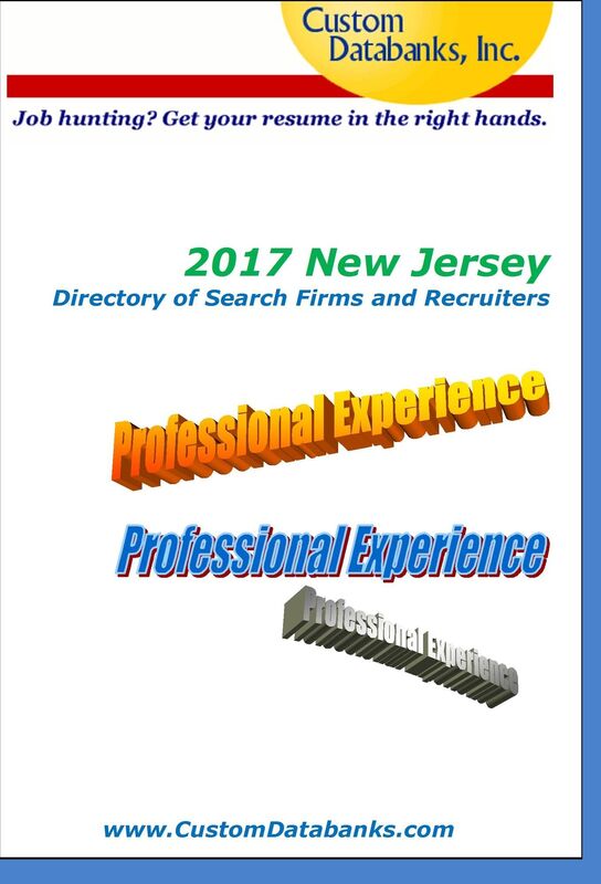 2017 New Jersey Directory of Search Firms and Recruiters