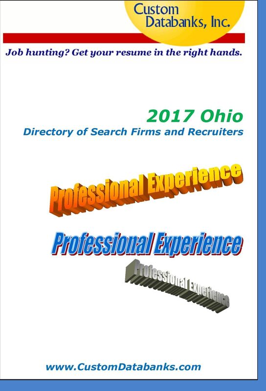 2017 Ohio Directory of Search Firms and Recruiters