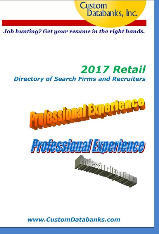 2017 Retail Directory of Search Firms and Recruiters