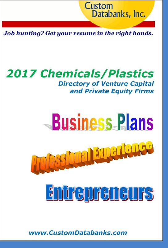 2017 Chemicals/Plastics Directory of Venture Capital and Private Equity Firms