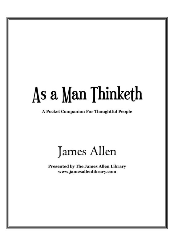 As A Man Thinketh